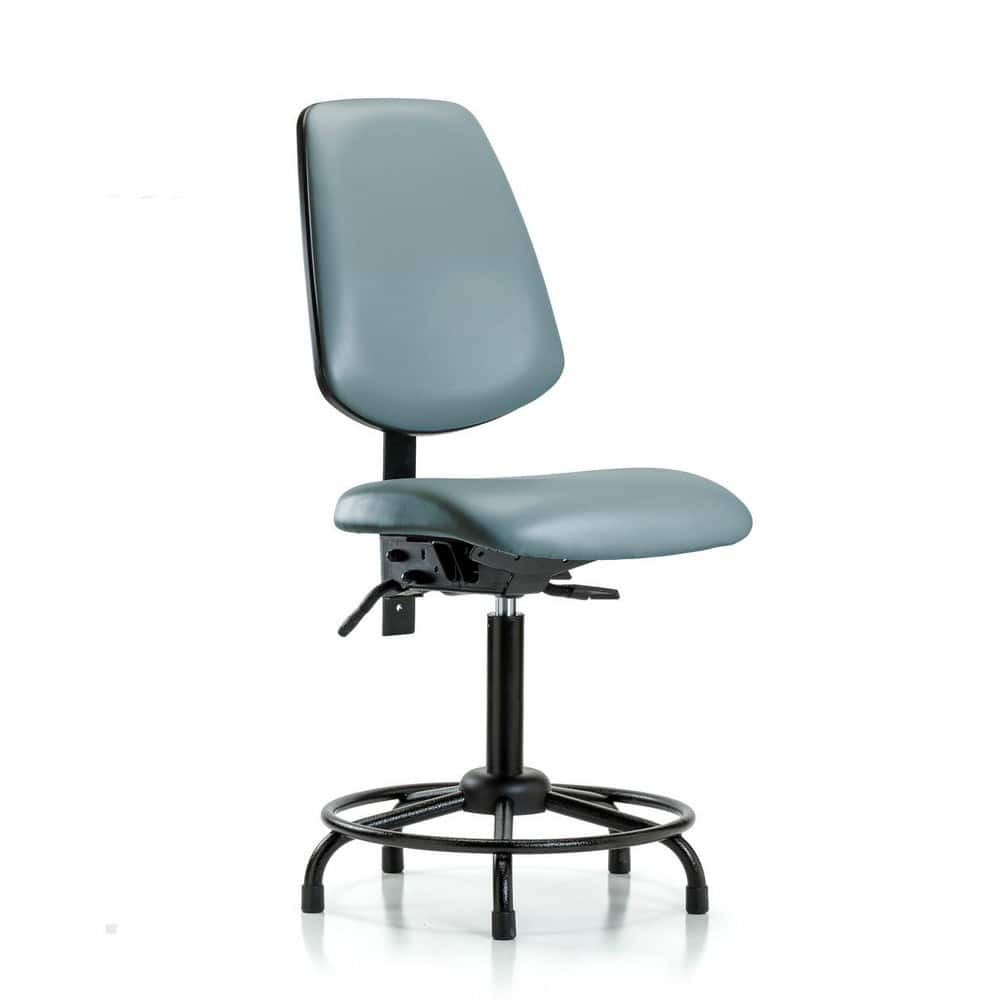 Blue Ridge Ergonomics MSC49808 Task Chair: Vinyl, Storm