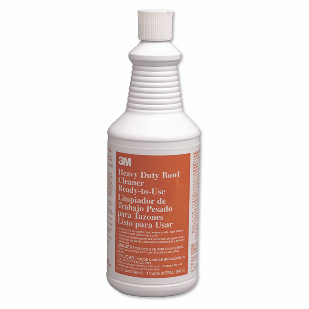 3M/COMMERCIAL TAPE DIV. 34764 Heavy-Duty Bowl Cleaner, Liquid, 1 qt. Bottle
