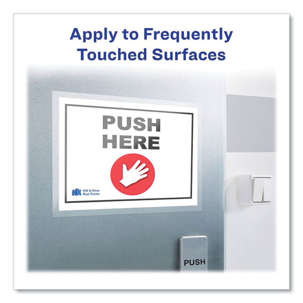 AVERY PRODUCTS CORPORATION 73606 TouchGuard Protective Film Sheet, 9" x 12", Matte Clear, 10/Pack