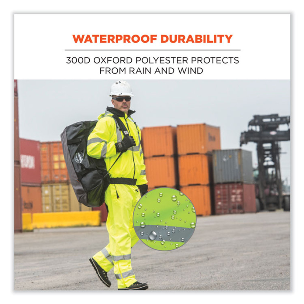 TENACIOUS HOLDINGS, INC. ergodyne® 24428 GloWear 8915 Class E Hi-Vis Rain Pants, 4X-Large, Lime