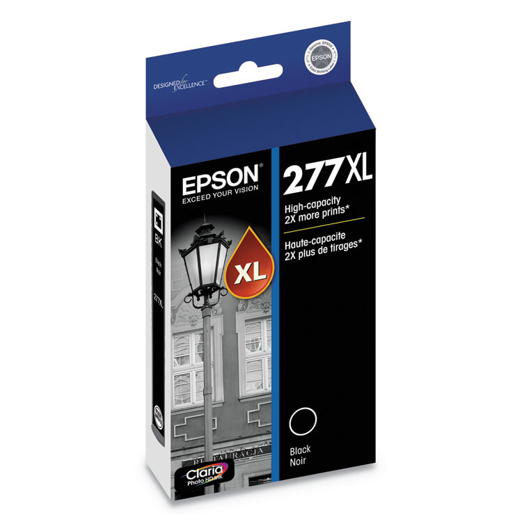 EPSON AMERICA, INC. T277XL120S T277XL120-S (277XL) Claria High-Yield Ink, 500 Page-Yield, Black