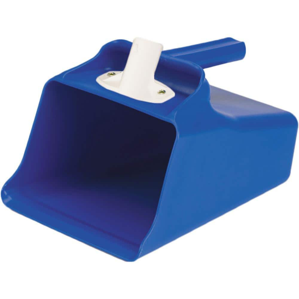 Remco 65523 128 oz Blue Polypropylene Flat Bottom Scoop