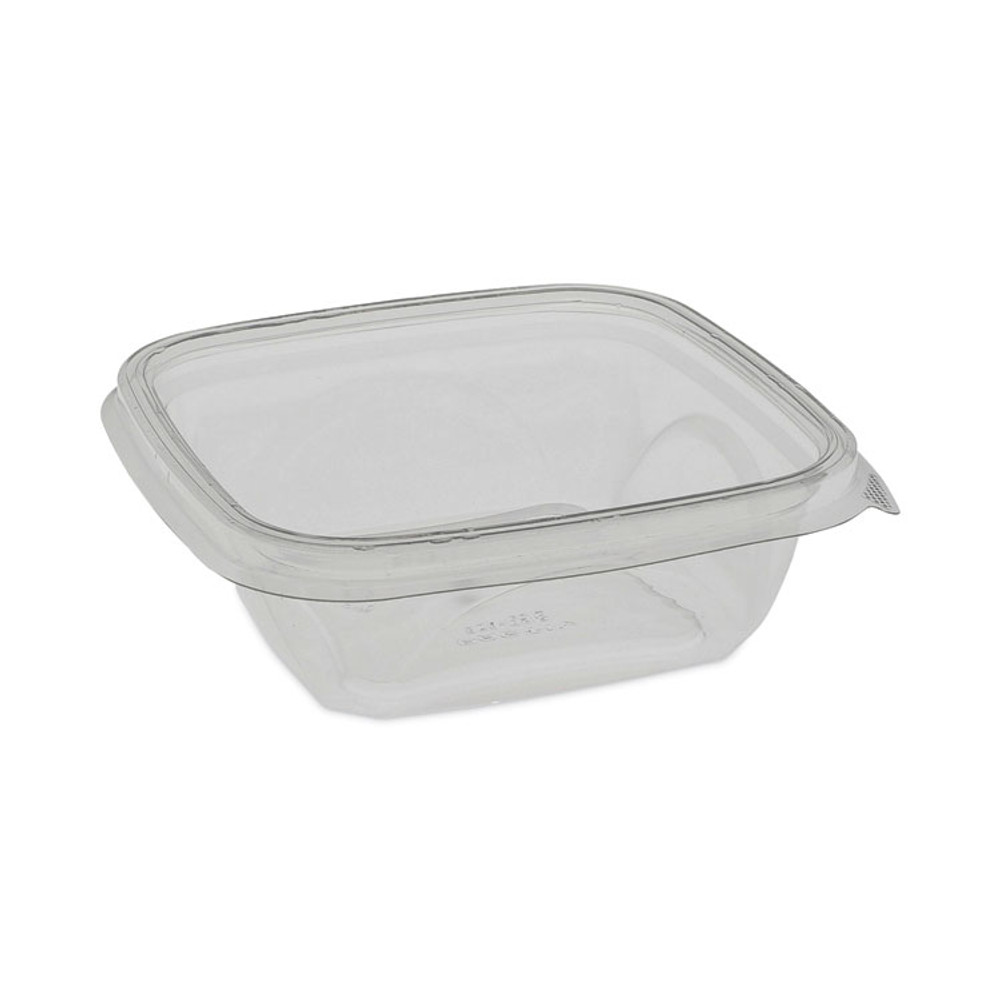 PACTIV EVERGREEN CORPORATION SAC0512 EarthChoice Square Recycled Bowl, 12 oz, 5 x 5 x 1.63, Clear, Plastic, 504/Carton