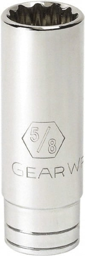 GEARWRENCH 80364 Deep Hand Socket: 3/8" Drive, 5/16" Socket, 6-Point