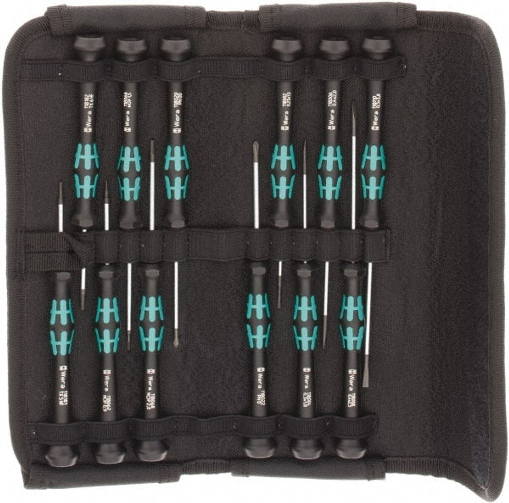 Wera 05073675001 Screwdriver Set: 12 Pc, Hex, Phillips, Slotted & Torx