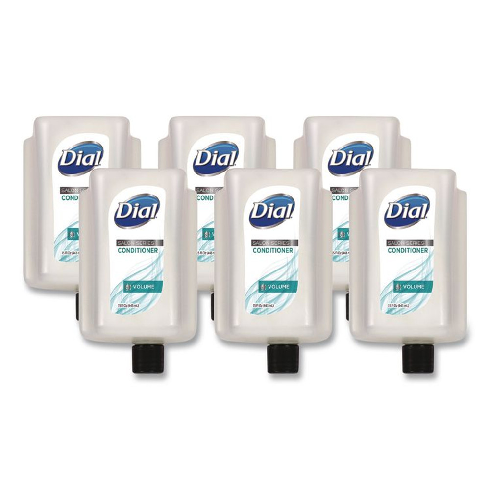 DIAL PROFESSIONAL 98960 Salon Series Conditioner Refill for Versa Dispenser, Floral Scent, 15 oz, 6/Carton