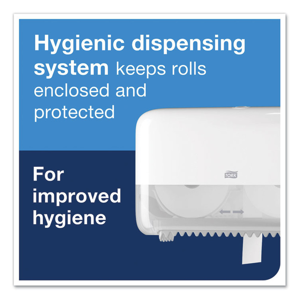 SCA TISSUE Tork® 472880 Advanced High Capacity Bath Tissue, Coreless, Septic Safe, 2-Ply, White, 1,000 Sheets/Roll, 36 Rolls/Carton