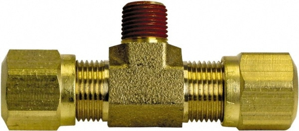 CerroBrass P-VS72NAB-6A Compression Tube Male Branch Tee: 1/8" Thread, Compression x Compression x MNPT