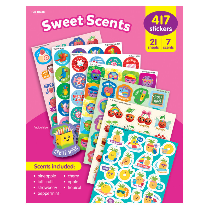 TEACHER CREATED RESOURCES Teacher Created Resources Sweet Scents Smelly Stickers Variety Pack