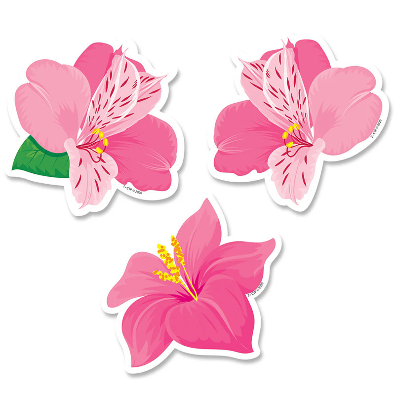 CREATIVE TEACHING PRESS Creative Teaching Press® Palm Paradise Pink Blooms, Designer Cut-Outs,  3 in, 36 Pieces