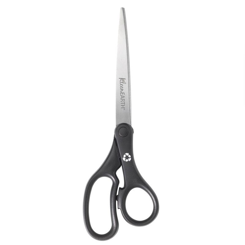 ACME UNITED CORPORATION Westcott® Kleenearth Basic Plastic Handle Scissors, 9 in Long, 4.25 in Cut Length, Straight Black Handle
