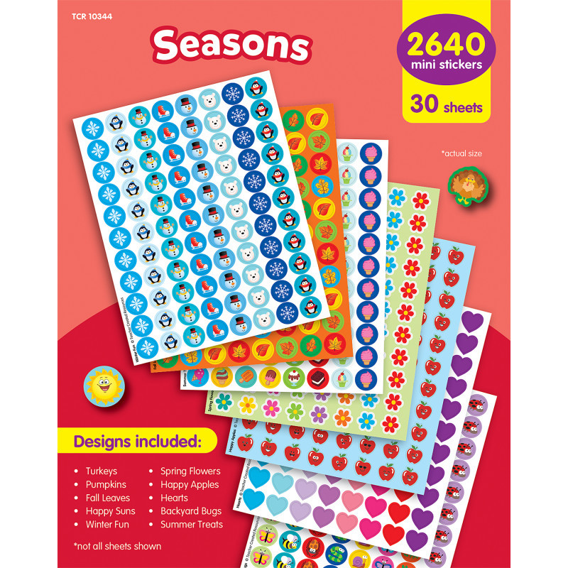 TEACHER CREATED RESOURCES Teacher Created Resources® Seasons Mini Stickers Variety Pack