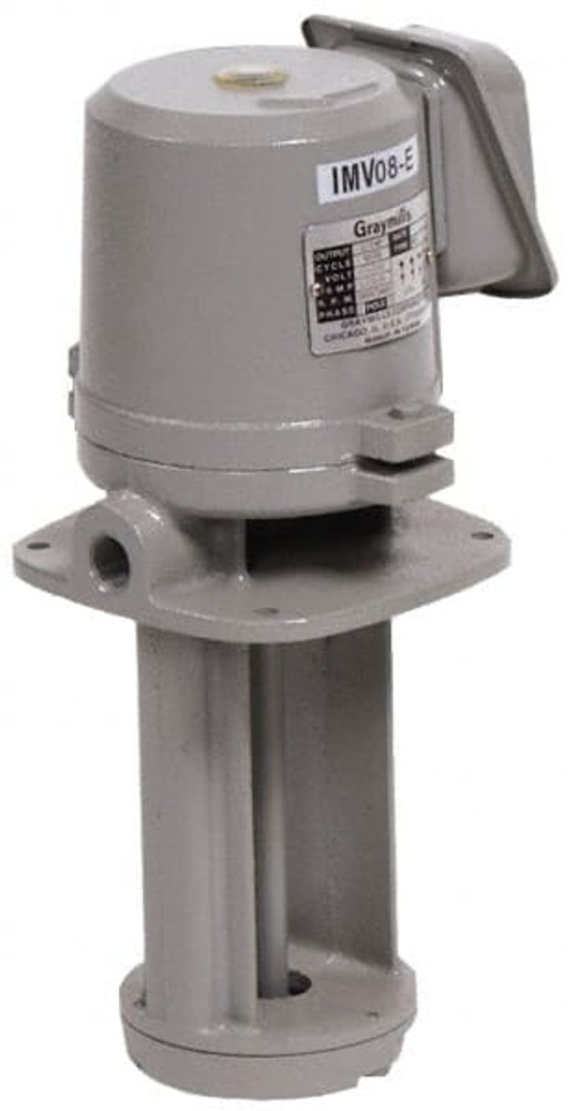 Graymills IMV75-F Immersion Pump: 3/4 hp, 230/460V, 3 Phase, 3,450 RPM, Cast Iron Housing