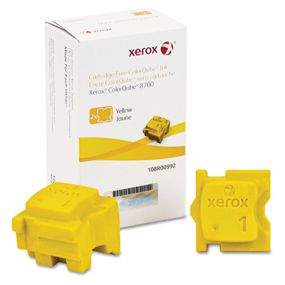 XEROX CORP. 108R00992 108R00992 Solid Ink Stick, 4,200 Page-Yield, Yellow, 2/Box