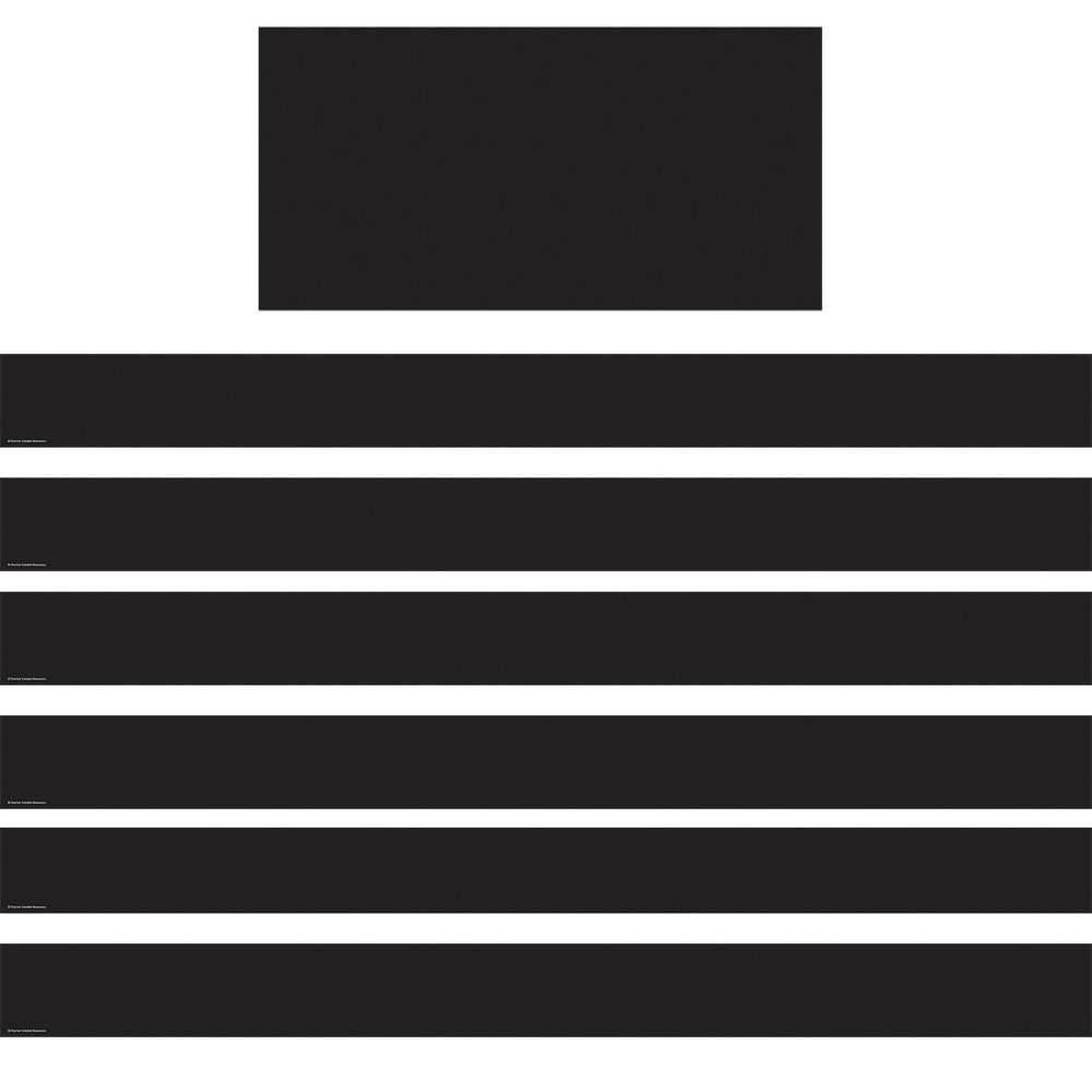 Create a special bulletin board theme with these vibrant border trim strips.  Use this colorful border trim to liven up your classroom!  Create fresh looks for bulletin boards, windows, walls, and class projects.  Layer them for extra impact. Or mix and match them with coordinating products (stickers, notepads, awards, etc.) to promote a classroom theme  Each pack includes 12 strips for 35ft of trim.  Sold as 6 packs for a total of 72 strips (210ft).