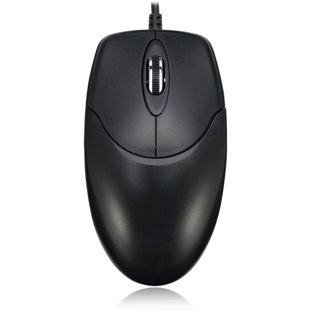 This optical mouse (HC-3003PS) from Adesso works on various surfaces for effortless navigation. It comes with 3 buttons and a scroll wheel that are easy to keep clean.  PS/2 interface allows easy connectivity.  Optical LED for smoother movement and hassle-free performance.