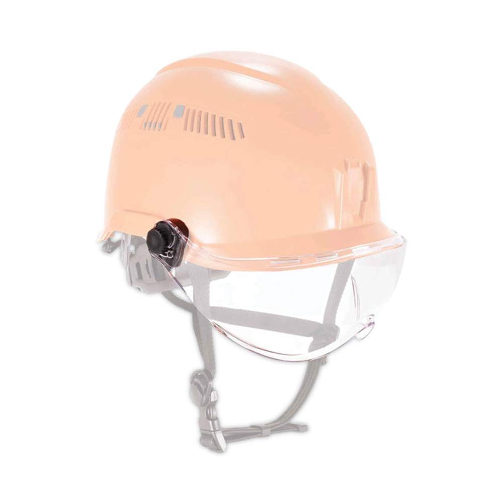 TENACIOUS HOLDINGS, INC. ergodyne® 60208 Skullerz 8991 Safety Helmet Visor, Polycarbonate, 6 x 12 x 4, Clear