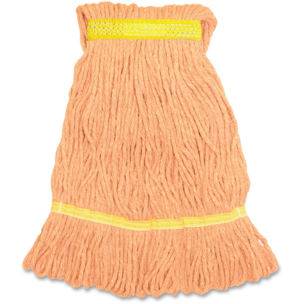 Looped ends for greater durability and launderability  Orange and available in other colors for easy color-coding  Absorbs 6 to 7 times its weight  Limited break-in time  Great for general cleaning and disinfecting