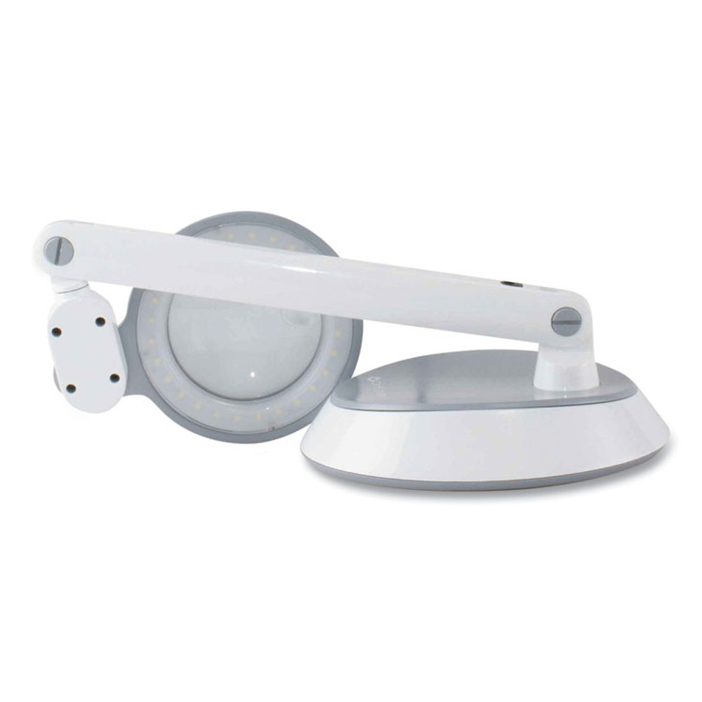 OTTLITE TECHNOLOGIES, INC G97WGCFFP Space-Saving LED Magnifier Desk Lamp, 14" High, White