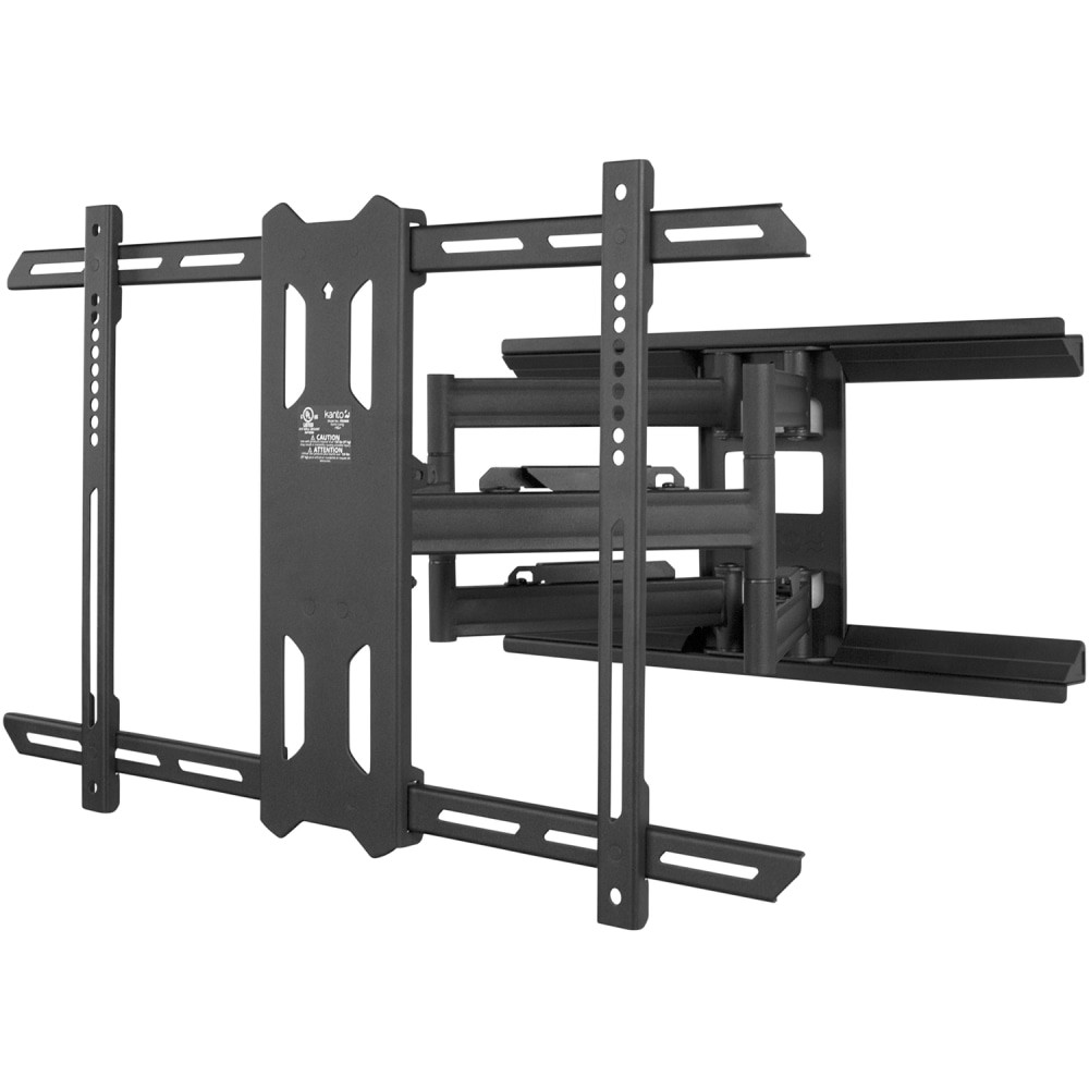 The PDX650 from Kanto is a full motion TV wall mount that allows your flat screen TV to sit 2in from the wall. Its generous tilt and swivel capabilities are complemented by 21.8in of extension, making it easy to place your TV in the most optimal position.  Exceptionally strong yet lightweight enough to make installation a breeze, this TV wall mount will ensure your TV remains safe and secure.  Available in black and white finishes.