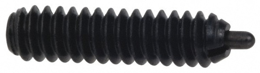 Vlier SSS62 Threaded Spring Plunger: 5/8-11, 1-1/2" Thread Length, 0.31" Dia, 5/16" Projection