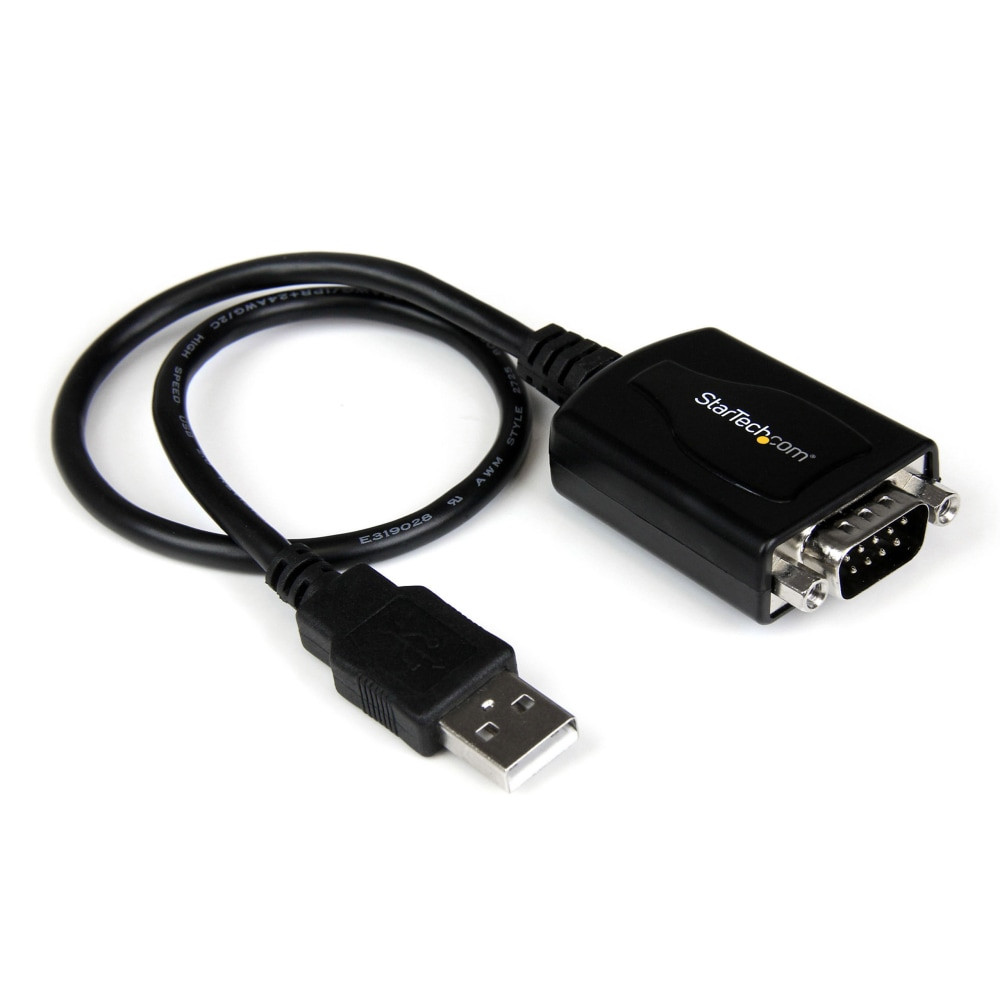 Supports remote wake up and power management control  Provides dual buffers for upstream and downstream data transfer  COM Port assignments maintained across reboot  Supports data transfer rates of up to 920kpbs  Powered by an available USB port - no external power adapter required  Supports automatic handshake mode  USB to Straight-Through RS232 Serial Adapter