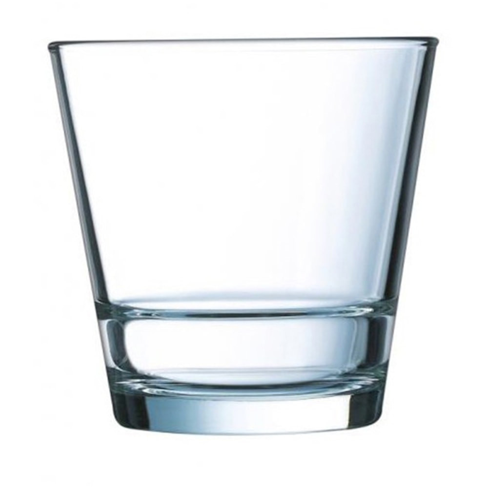 Stock up on Cardinal Stack-Up Double Old Fashioned Glasses. Fully tempered glass construction helps ensure your set is ready for serving when you are.  Made of tempered glass.  Stackable for space-saving storage.  Holds up to 12 oz.