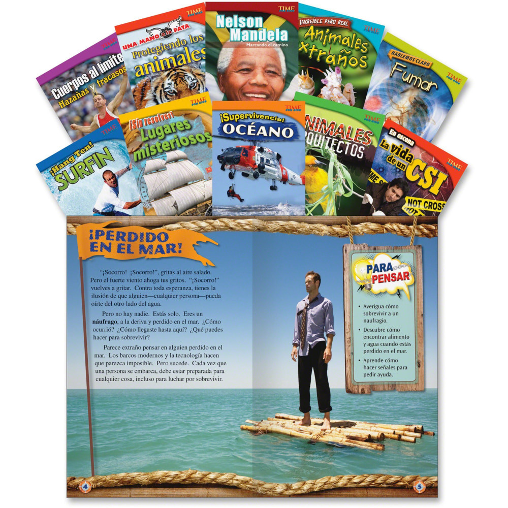 Features captivating TIME For Kids content to motivate readers  Includes engaging layouts, high-interest photos, sidebars and more  Written in Spanish and designed for 4th-graders  Engaging material makes reading a fun adventure for students