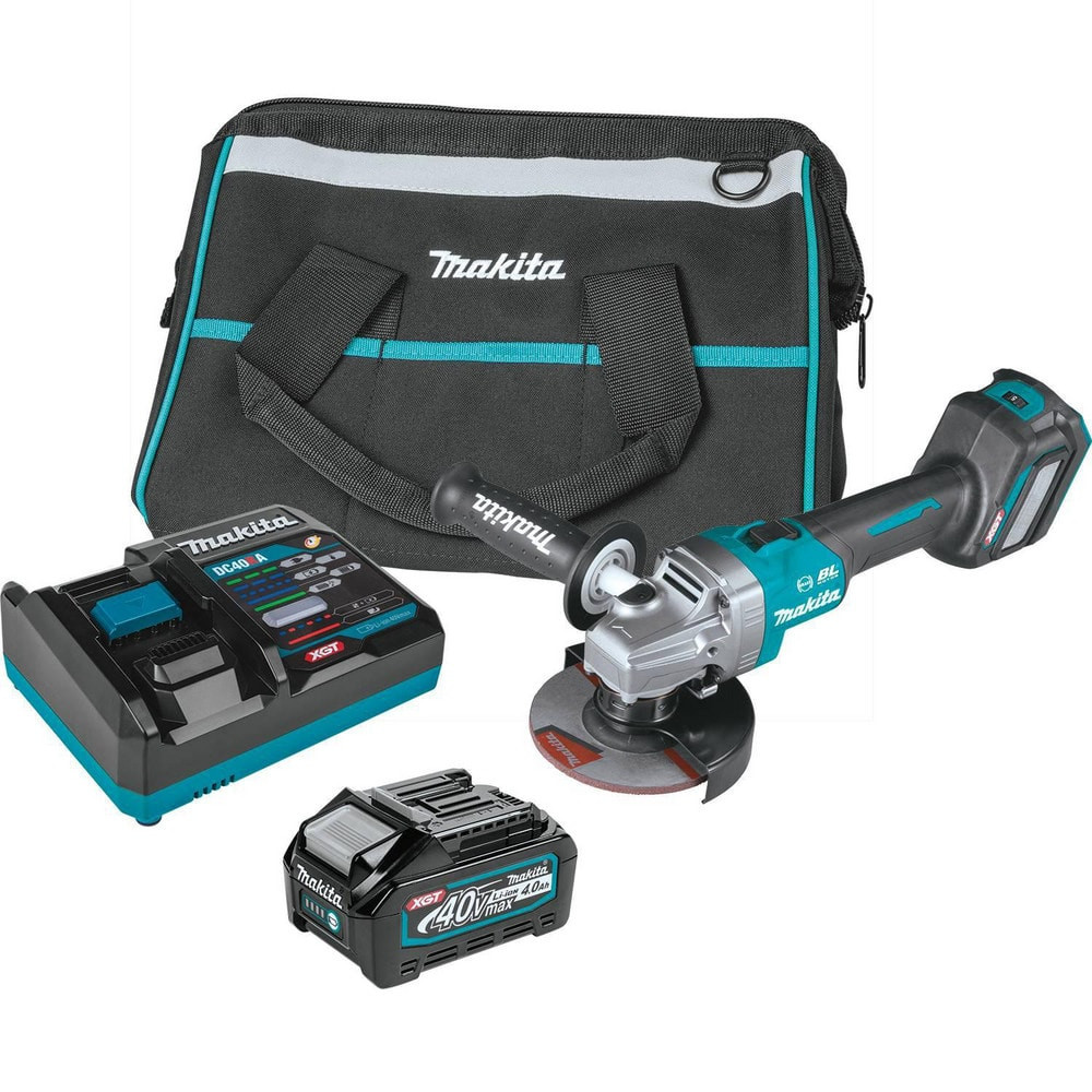 Makita GAG04M1 Corded Angle Grinder: 4-1/2 to 5" Wheel Dia, 8,500 RPM, 5/8-11 Spindle