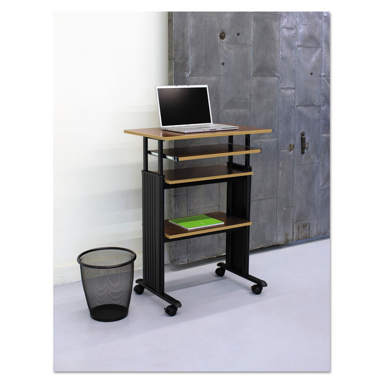 SAFCO PRODUCTS 9717BL Onyx Round Mesh Wastebaskets, 5 gal, Steel Mesh, Black