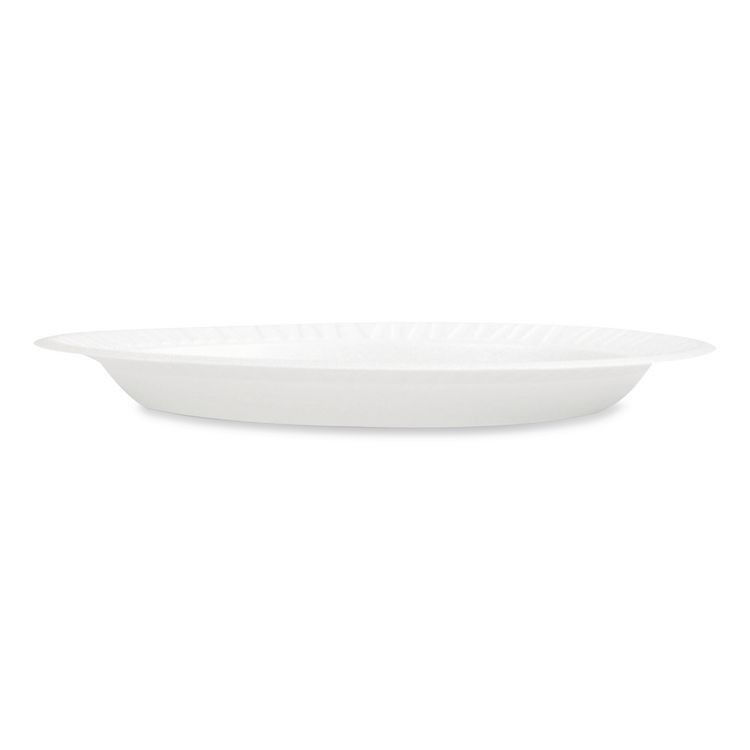 PLASTIFAR SA 12040 Foam Dinnerware, Plate, 9" dia, Poly Bag, White, 125/Sleeve, 4 Sleeves/Pack