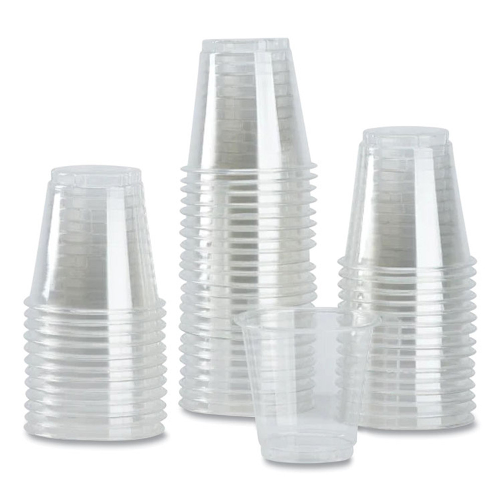 KARAT BY LOLLICUP CKC3 PET Plastic Cups, 3 oz, Clear, 2,500/Carton