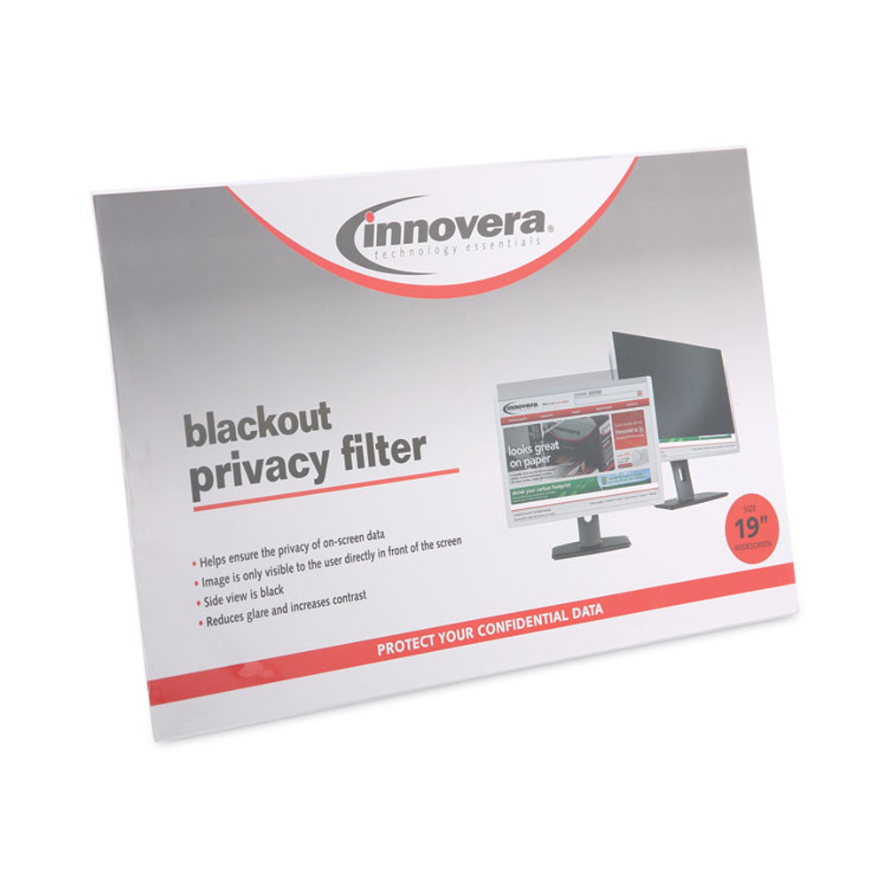 INNOVERA BLF190W Blackout Privacy Filter for 19" Widescreen Flat Panel Monitor, 16:10 Aspect Ratio