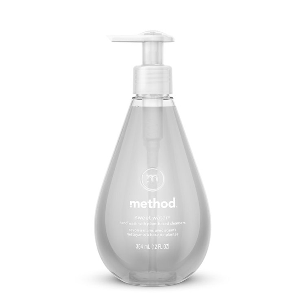 METHOD PRODUCTS INC. 00034CT Gel Hand Wash, Sweet Water Scent, 12 oz, 6/Carton