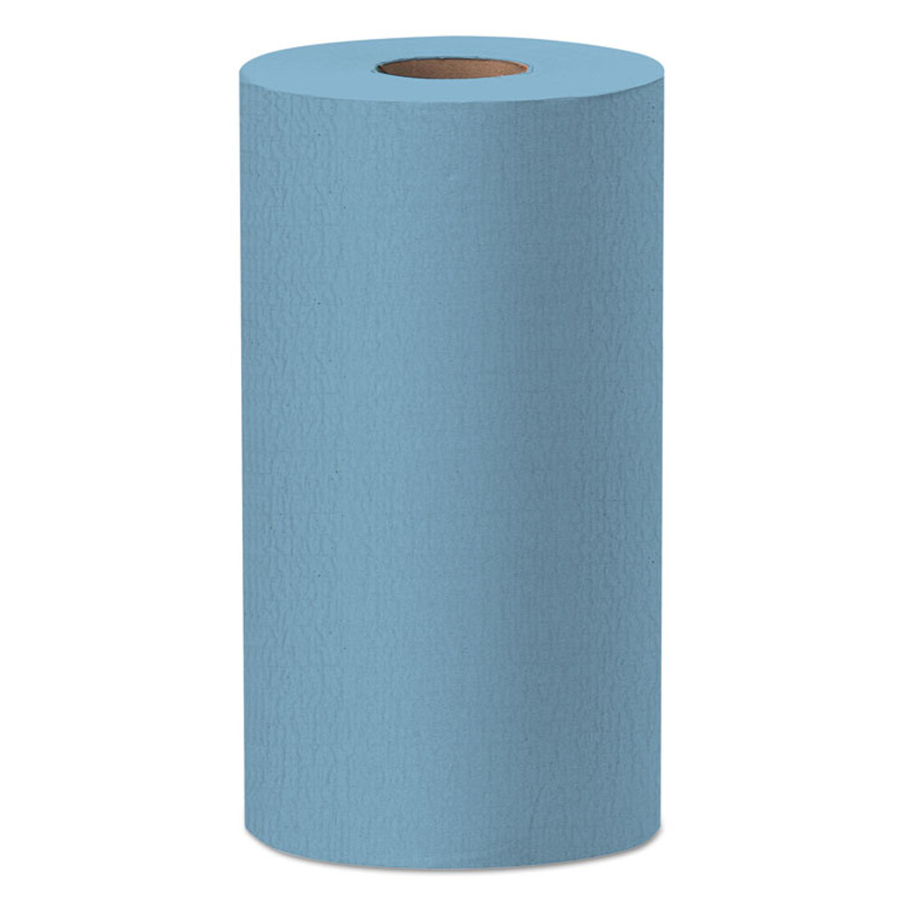 KIMBERLY-CLARK PROFESSIONAL WypAll® 35411 General Clean X60 Cloths, Small Roll, 9.8 x 13.4, Blue, 130/Roll, 12 Rolls/Carton