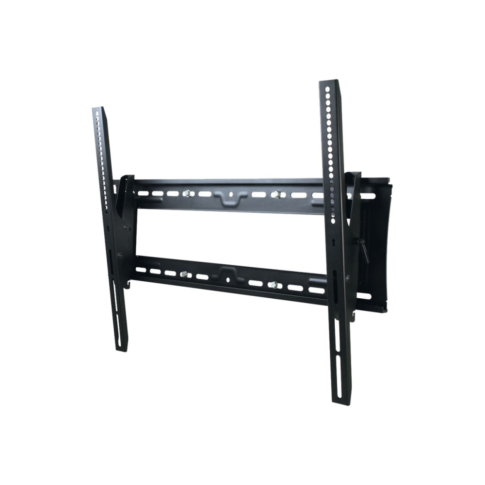 The TH-3070-UT is highly durable and extremely strong. This mount supports screens that weigh up to 200lbs and offers 20°degrees of tilt adjustment +15°/-5° which can be set post installation. Very simple to install, the TV is held just 2.75" from the wall for a display thatâ€ s streamlined as well as flexible. By adding a padlock your screen is safe and secure thanks to the theft resistant design.