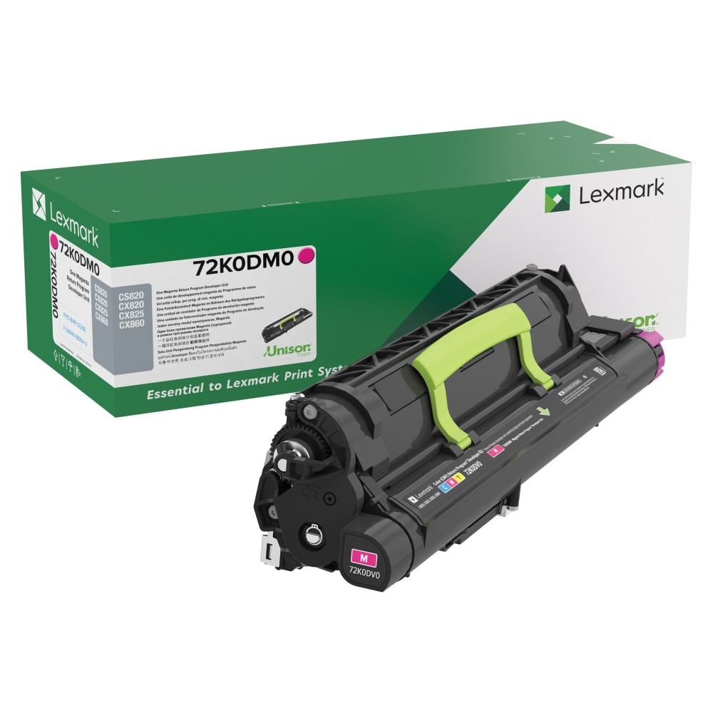 Keep your printer running smoothly  Updates printer memory to protect against counterfeit cartridges  Also works in CX825dtfe, CX860dte, CS820dte and more  Long-life system reliability  Excellent print quality page after page  Compatible with Lexmark CX820dtfe  Yields up to 300,000 pages.  Designed for use with Lexmark Unison toner.  Part of the Lexmark Cartridge Return Program.  Recycling solution - designed to encourage recycling, helping you divert materials from landfill.