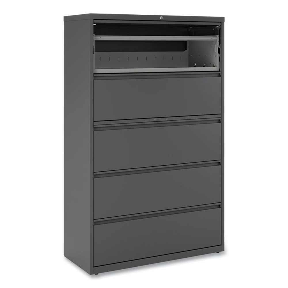 ALERA HLF4267CC Lateral File, 5 Legal/Letter/A4/A5-Size File Drawers, Charcoal, 42" x 18.63" x 67.63"