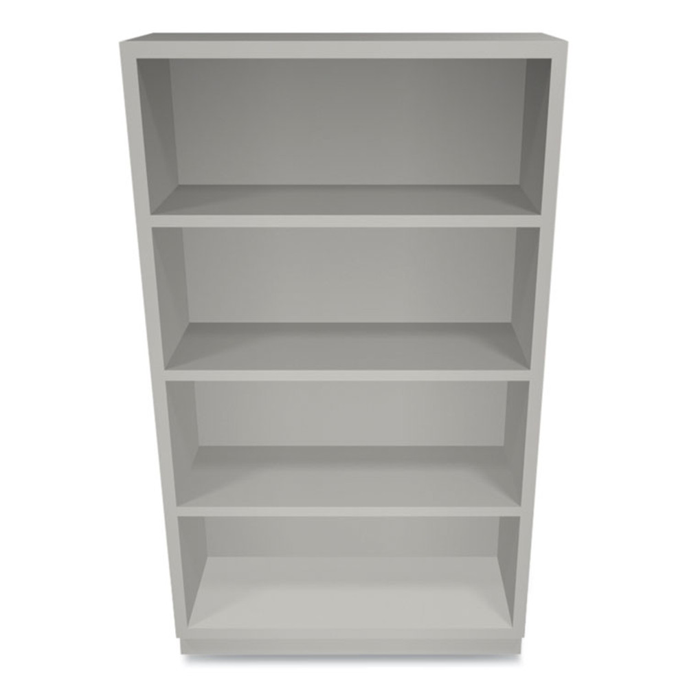 HON COMPANY S60ABCQ Metal Bookcase, Four-Shelf, 34.5w x 12.63d x 59h, Light Gray