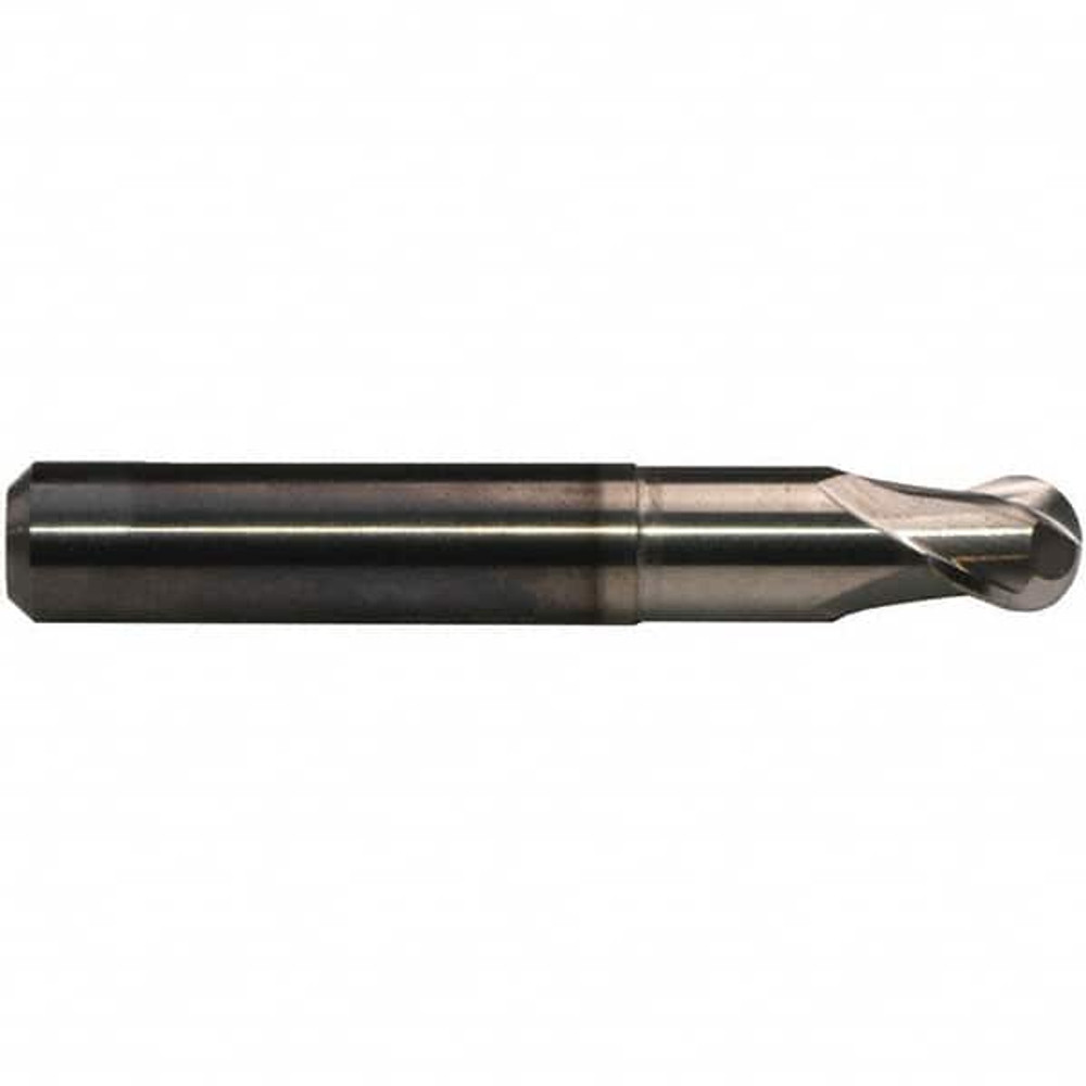 Emuge 1921R.01875 Ball End Mill: 2 Flute, Solid Carbide