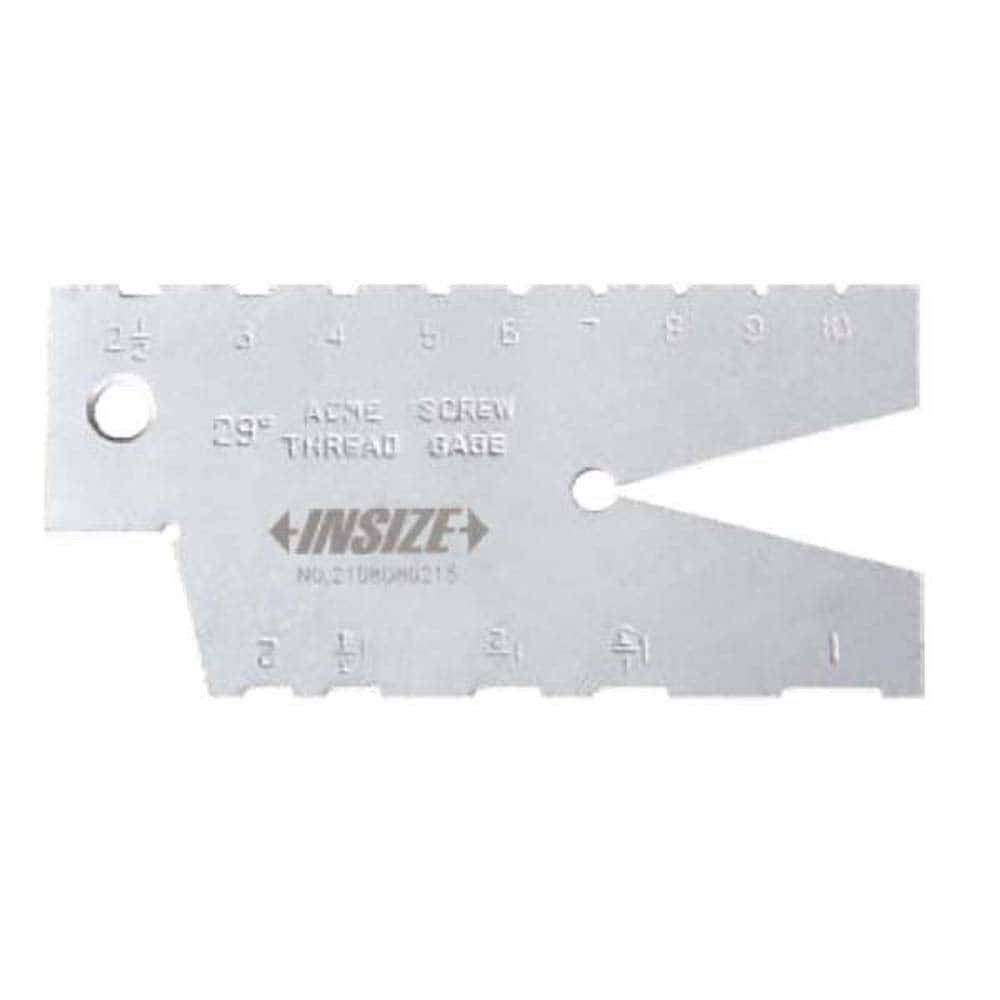 Insize USA LLC 4812-E Screw Checkers; Thread Type: Acme ; Minimum Threads per Inch: 1 ; Maximum Threads per Inch: 10