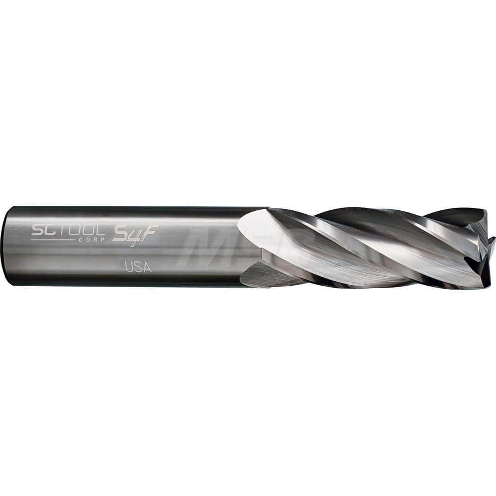 SC Tool 30222 Square End Mill: 3/16" Dia, 5/8" LOC, 4 Flutes, Solid Carbide