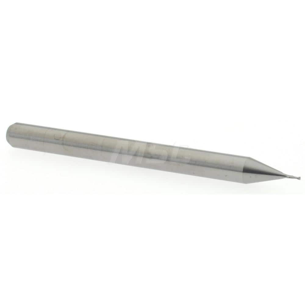 Accupro 12462298 Square End Mill: 0.015" Dia, 0.045" LOC, 2 Flutes, Solid Carbide