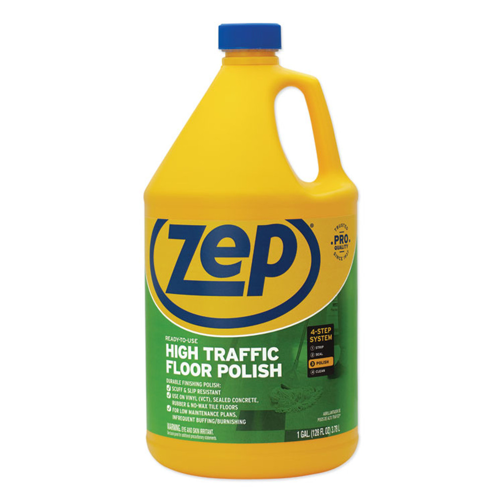 ZEP INC. Commercial® ZUHTFF128EA High Traffic Floor Polish, 1 gal Bottle