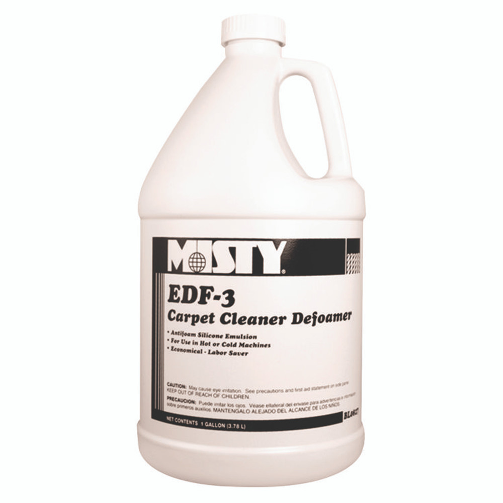 ZEP INC. Misty® 1038773 EDF-3 Carpet Cleaner Defoamer, 1 gal Bottle, 4/Carton