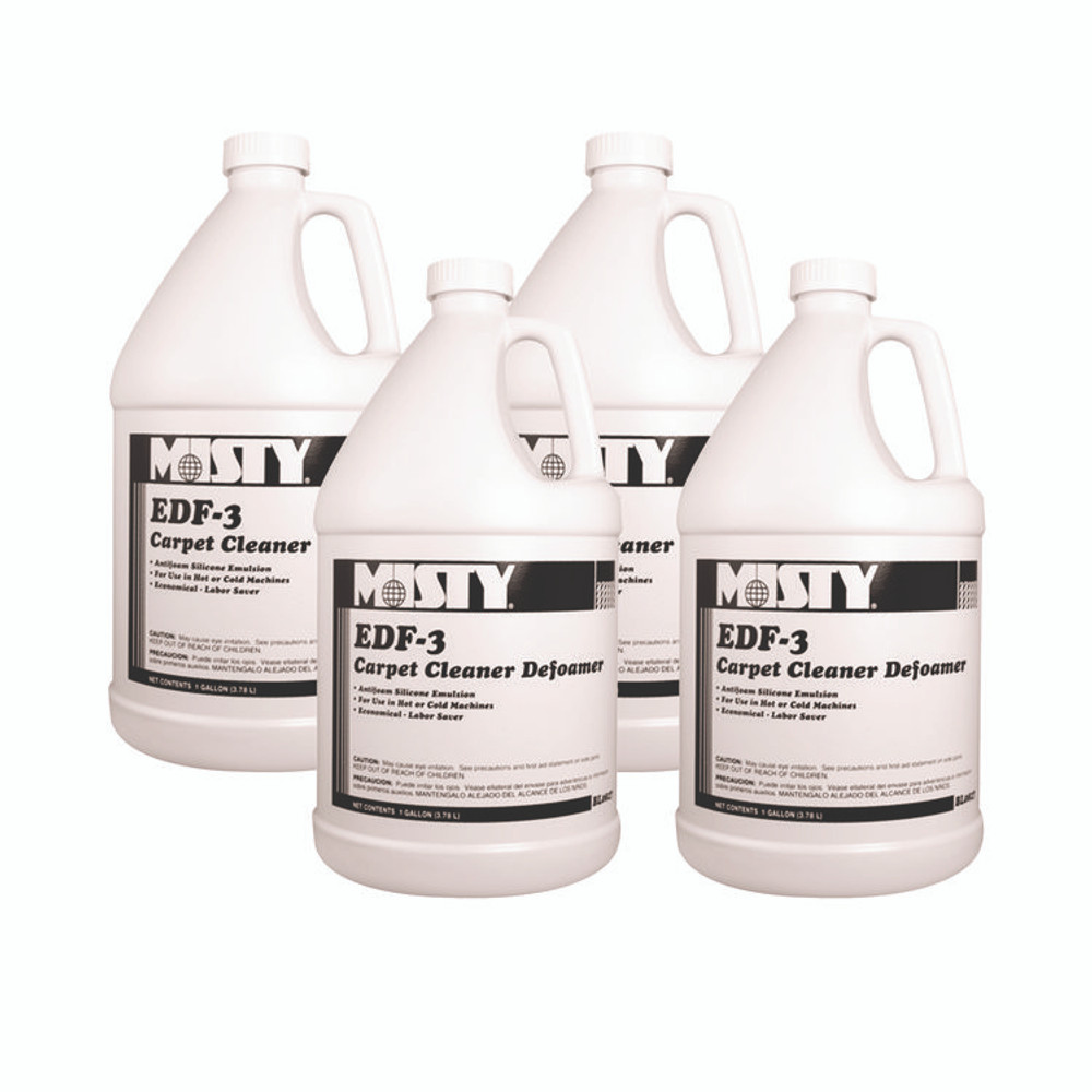 ZEP INC. Misty® 1038773 EDF-3 Carpet Cleaner Defoamer, 1 gal Bottle, 4/Carton