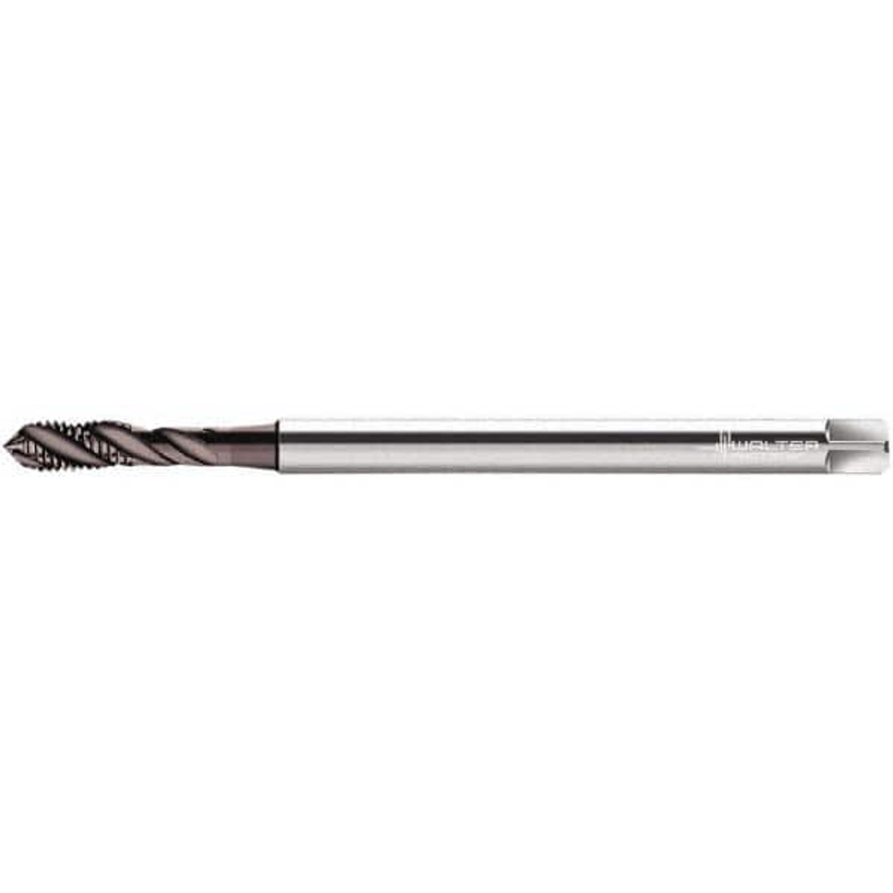 Walter-Prototyp 6268346 Spiral Flute Tap: M6 x 1.00, Metric, 3 Flute, Modified Bottoming, 6H Class of Fit, Cobalt, Bright/Uncoated