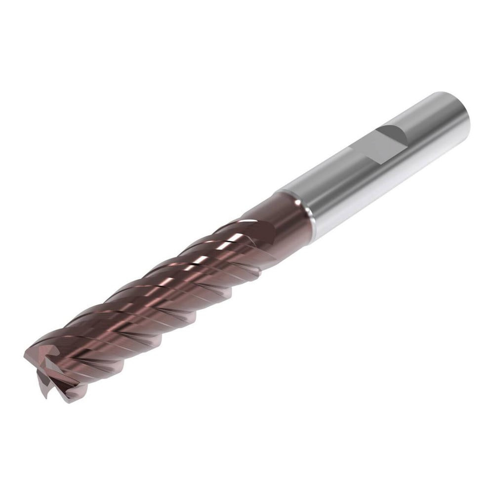 Seco 03186996 Corner Chamfer End Mill: 25 mm Dia, 85 mm LOC, 4 Flutes, 0.3 mm Chamfer Width, Solid Carbide