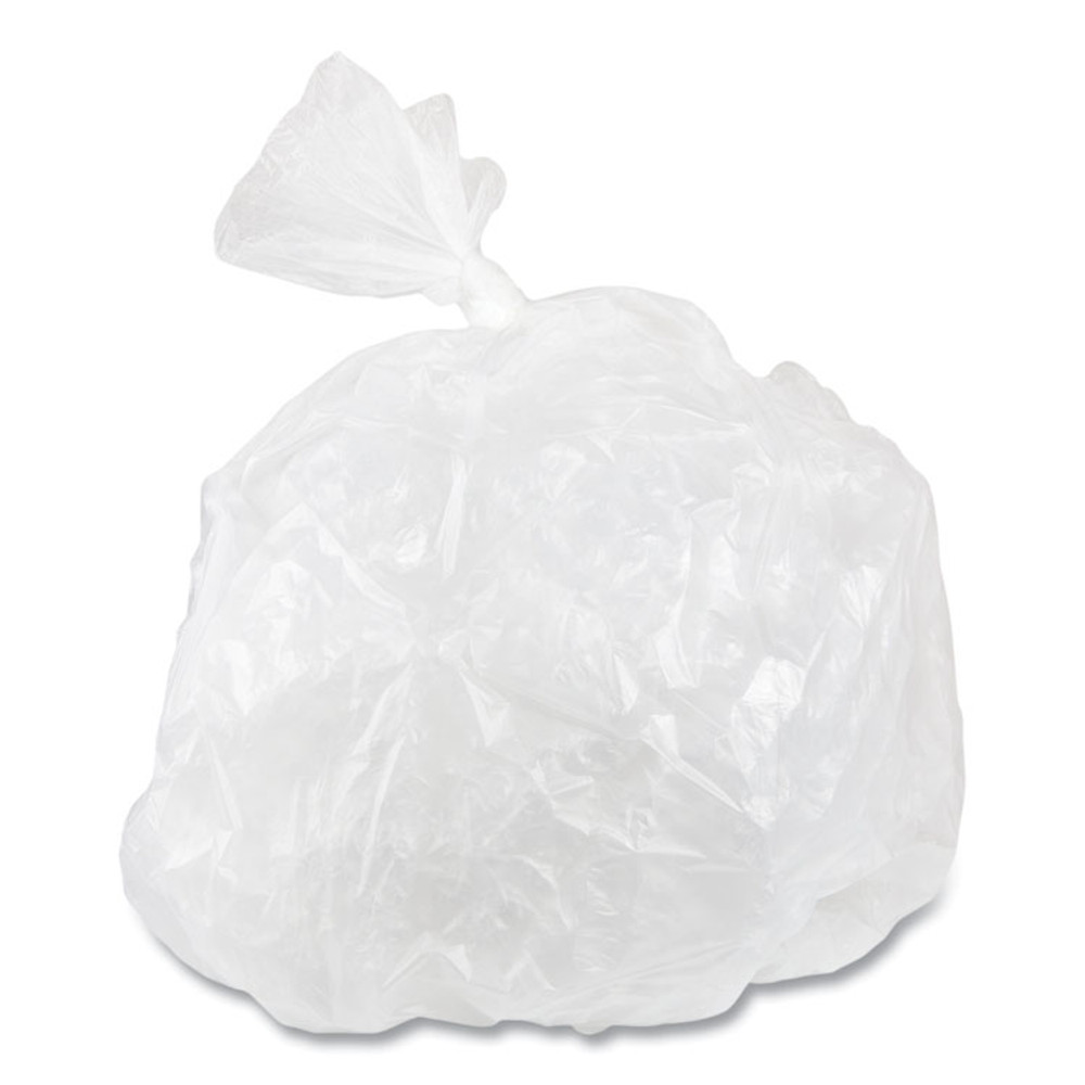 INTEGRATED BAGGING SYSTEMS Inteplast Group DT12GALW Draw-Tuff Institutional Draw-Tape Can Liners, Drawstring, 12 gal, 28" x 24", White, 25 Bags/Roll, 12 Rolls/Carton