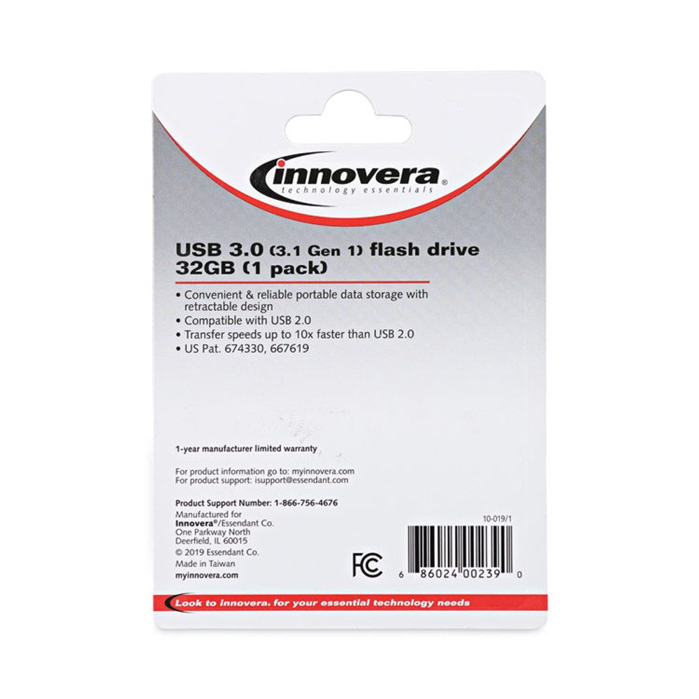 INNOVERA 82032 USB 3.0 Flash Drive, 32 GB